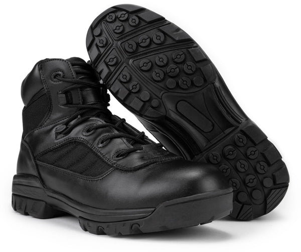 6" CoolMax Tactical Combat Side Zip Boots (Black)