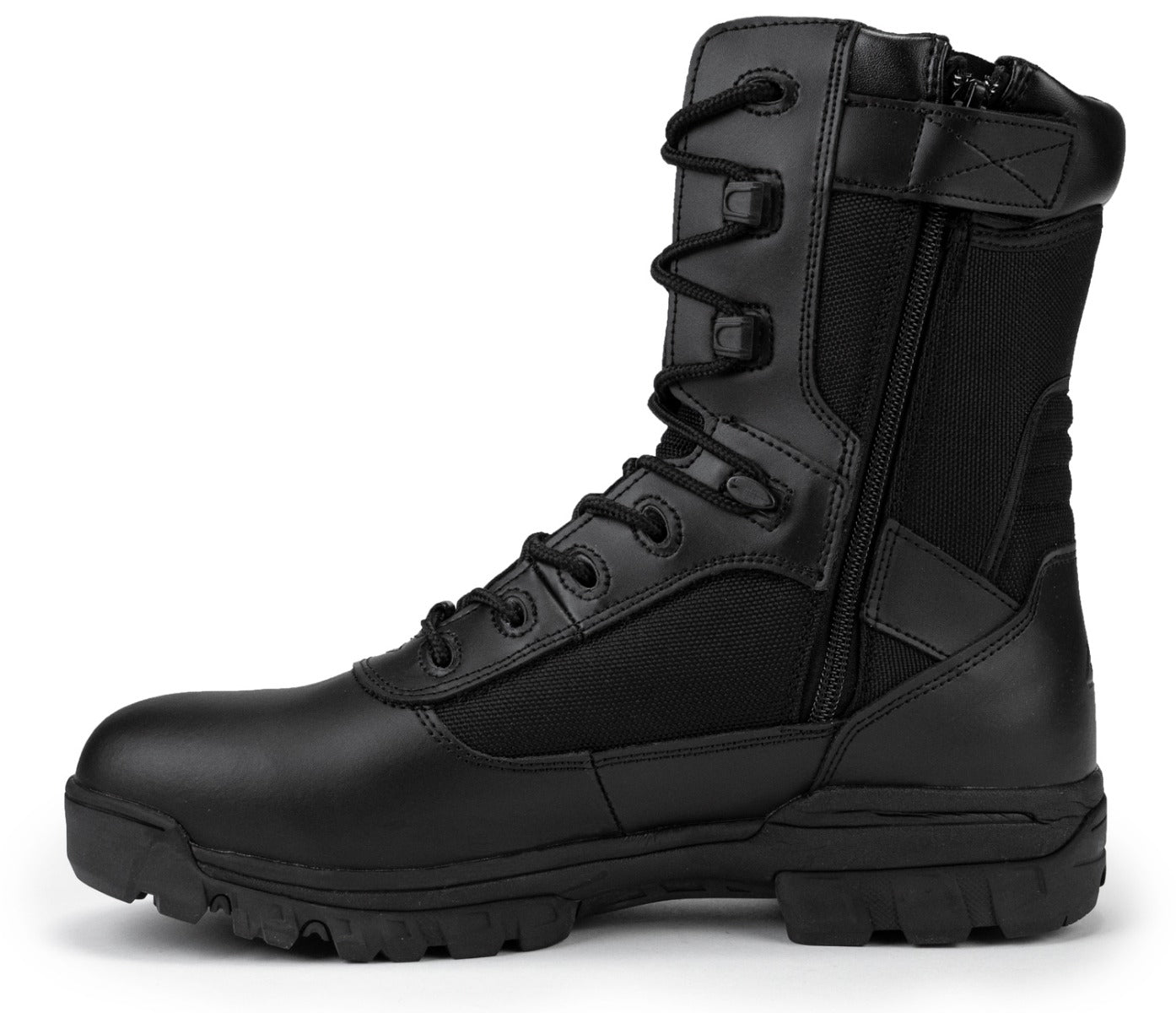 8 CoolMax Tactical Combat Side Zip Boots (Black)